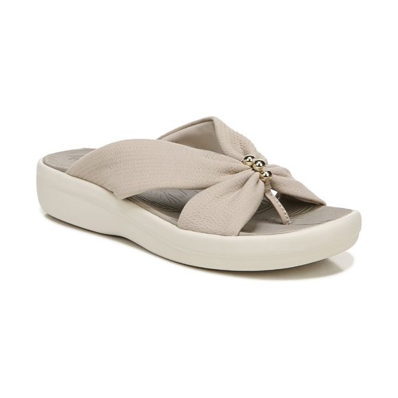 BZEES Promise Washable Slide Sandals - Simply Taupe - Size 6 M - Picture 6 of 6